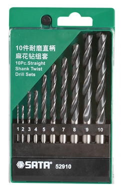 世達(dá)工具52910 10件耐磨直柄麻花鉆組套
