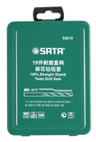 世達工具52919 19件耐磨直柄麻花鉆組套