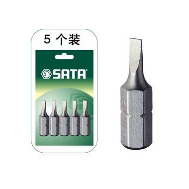 世達工具59218 5件套6.3MM系列25MM長一字旋具頭6.5MM