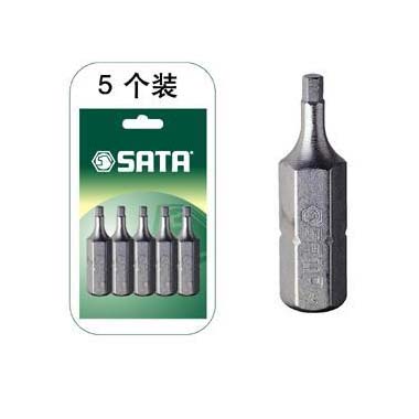 世達工具59254 5件套6.3MM系列25MM長六角旋具頭4MM