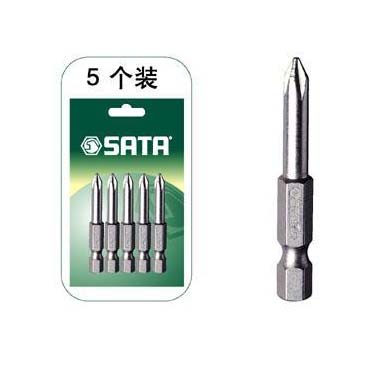 世達工具59322 5件套6.3MM系列50MM長十字旋具頭#1