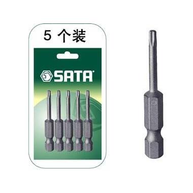 世達工具59336 5件套6.3MM系列50MM長花形旋具頭T27